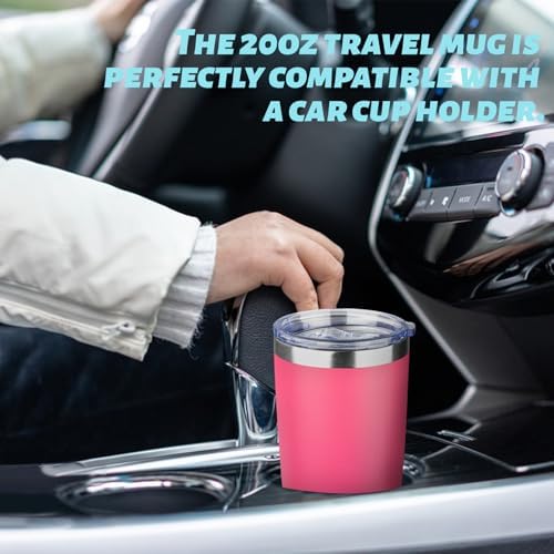 20oz Tumbler with Straw and Brush, Stainless Steel Vacuum Insulated tumbler, Double Wall Insulated Coffee Tumbler for Outdoor, Home, Travel,Office (Mix-1,8pcs) - Image 4