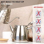 VeoHome Stainless Steel Tea Pot with Infuser - Keeps Heat Thanks to its Double Wall, Silver (1 Liter (34 oz))… - Image 4