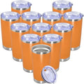 20 oz Tumbler Insulated Tumblers Stainless Steel Coffee Mug,Orange 12PCS by Providethebestproducts