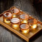 Water Glasses Glass Mugs Set of 2, Clear Coffee Mugs Tea Tasting Cup with Handle, 5 Oz/150 Ml for Home Kitchen，Transparent - Image 6