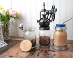 Vintage Reproduction Manual Coffee Grinder for Regular Mouth Mason Jars - Image 2