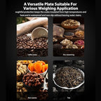 Asixxsix Coffee Bean Dosing Cup, 0.1g High Precision Round Bowl Design Electronic Coffee Scale USB Rechargeable LED Display Digital Kitchen Scale for Coffee Bean & Tea (Black) - Image 5