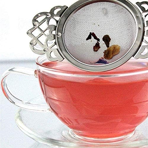 Stainless Steel Tea Strainer, Double-arm Tea Corner with Drop Collector Fine Mesh Tea Infuser for Loose-Leaf Teas - Image 7