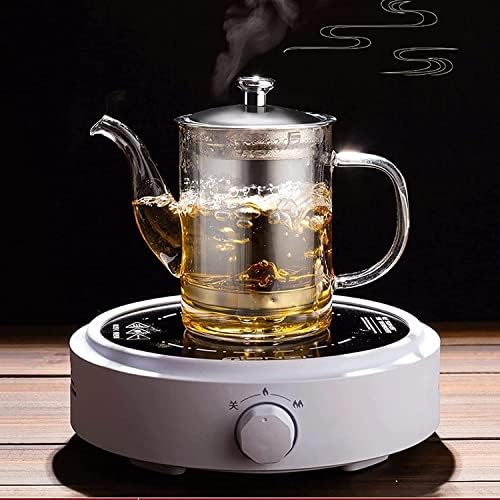 LJYT Glass Teapot Stovetop Safe Glass Teapot with Removable Infuser Stovetop Safe Glass Tea Kettle,Tea Pot for Loose Leaf Tea,for Tea Maker for Home Office (Color : D, Size : 350ML) - Image 2