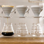 Hario V60 Ceramic Coffee Dripper Pour Over Cone Coffee Maker Size 02, White & V60 Glass Range Coffee Server, 600ml - Image 6