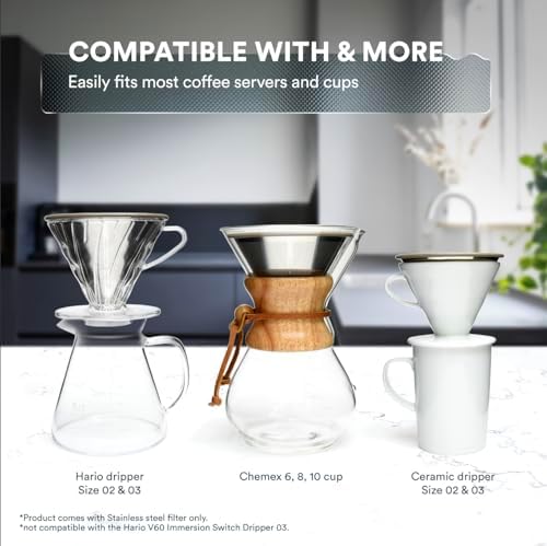 OVALWARE Titanuim Gold Stainless Steel Coffee Filter with Cold Brew Maker 1.5L - Image 4