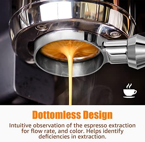 AORESAC 54mm Espresso Portafilter, Bottomless Naked Portafilter Compatible with Breville Barista Express, Pro, Touch, Infuser, Duo-Temp Pro, and 54mm Breville Machines (54MM for Breville) - Image 3