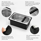 Espresso Knock Box Stainless Steel Large Coffee Puck Container Knockbox - Image 3