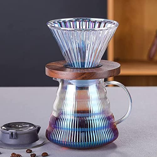 Pour Over Coffee Maker Set with Dripper, 500ml Glass Coffee Server - Image 6
