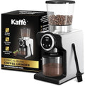 Kaffe Electric Burr Coffee Grinder (9oz) w/ 31 Adjustable Coarseness Settings - Conical Burr - [New Touch Screen w/Timer & Cup Selector] - Precision Coffee Bean Grinder for Home Use - Stainless Steel by Kaffe
