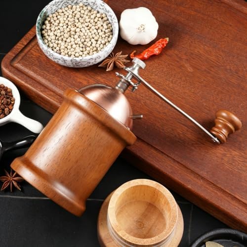 Manual Coffee Grinder, Hand Crank Burr Mill, 304 Stainless Steel & Ceramic, Easy to Clean Catch Cup, Ideal for Camping, Travel, and Office Brewing - Image 6