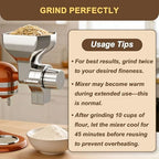 Grain Mill Attachment for KitchenAid Stand Mixers, 12-Level Adjustable - Image 5