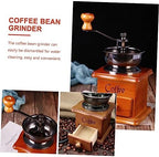Vintage Wooden Manual Coffee Grinder with Ceramic Burr, 50-60g Capacity - Image 2