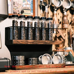12 Tubes Coffee Bean Cellar, with Hopper, One-Way Exhaust Valve, Single Bottle 23-25​g, for Cafe, Kitchen - Image 6