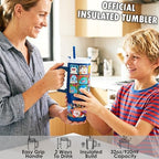 Get Trend Pokemon Tumbler with Handle and Straw 32 oz, Keeps Hot 8 Hrs, Cold 12H & Ice 42H, BPA-Free Insulated Stainless Steel Water Bottle, Travel Mug, Gamer Gifts (Multi Pokemon) - Image 2