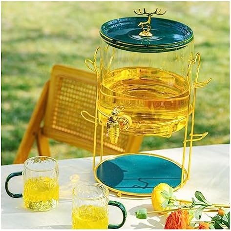 Water Pitcher High Temperature Resistant Cold Kettle with Faucet Glass Household Beverage Bucket Large Capacity Cold Drink Set Cold Kettle Water Jug - Image 3