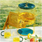 Water Pitcher High Temperature Resistant Cold Kettle with Faucet Glass Household Beverage Bucket Large Capacity Cold Drink Set Cold Kettle Water Jug - Image 3