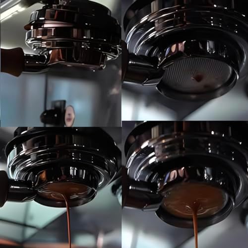 54mm Bottomless Portafilter for Breville Barista Express，Breville Portafilter 3 ears，Wood Portafilter Holder - Image 4