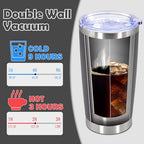 20oz Tumbler Stainless Steel Tumbler Coffee Tumbler with Lid Grey, 12P - Image 5