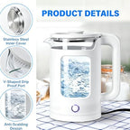 1.8L Electric Kettle for Tea and Coffee, White - Image 3