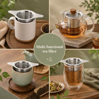 Tea Strainer for Loose Tea Coffee Herbal, Filter Fine Mesh - Image 7