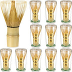 LemonRoad 12 Pcs Matcha Whisk Bulk 100 Prong Bamboo Whisk for Matcha Powder Traditional Japanese Chasen Handcrafted Organic Bamboo Stirrer Mixer Brush Authentic Ceremonial Tea Preparation Starter by Unknown