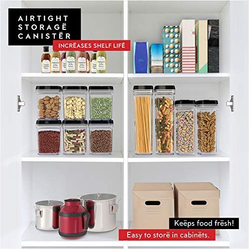 DWËLLZA KITCHEN Pasta Storage Containers for Pantry Airtight - 2 Pc Spaghetti Container Storage - Ideal for Spaghetti & Noodles, Kitchen Pantry Organization and Storage - Keeps Food Fresh & Dry - Image 2