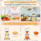 WICHEMI Commercial Vegetable Chopper Fruit Dicer Stainless Food Cutter 1/4" - Image 2