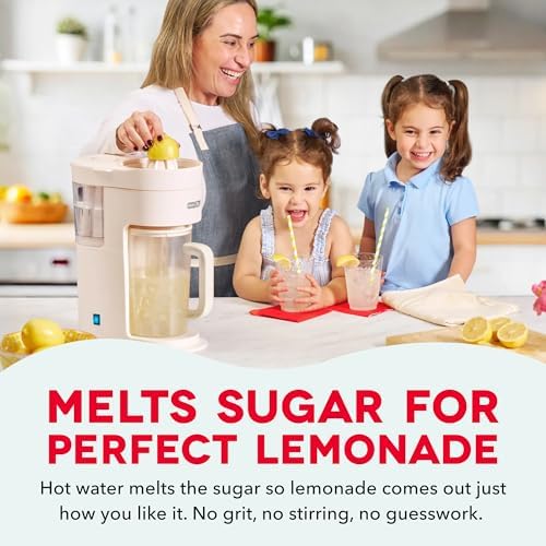 Dash Summer Sippers™ Lemonade Maker & Electric Citrus Juicer - Dissolves Sugar, Juices Over Ice - Lemon Squeezer Machine - Make Fresh Orange & Lemon Juice - Two 32oz Pitchers & Infuser Cylinders - Image 3