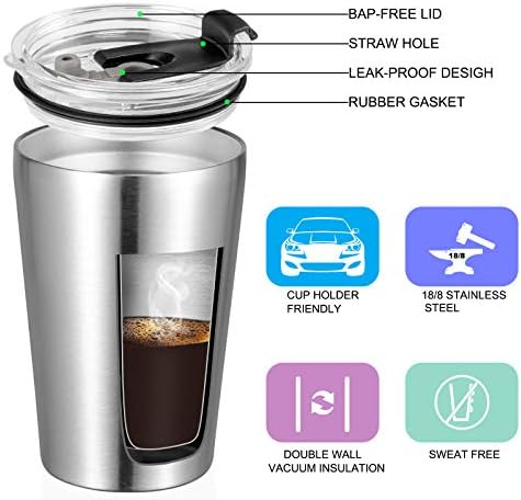 VEGOND 12oz Tumbler Stainless Steel Tumbler bulk Vacuum Insulated Double Wall Travel Tumbler with Lid and Straw Reusable Tumbler, Stainless 12 Pack - Image 2
