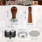 51mm Espresso Accessories Kit, Spring Loaded Calibrated Tamper, WDT Tool and Dosing Funnel Set, Coffee Machine Accessories - Image 2