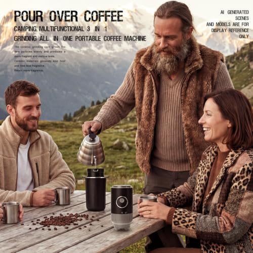 Portable All-in-One American Coffee Maker with Electric Grinder - Image 5