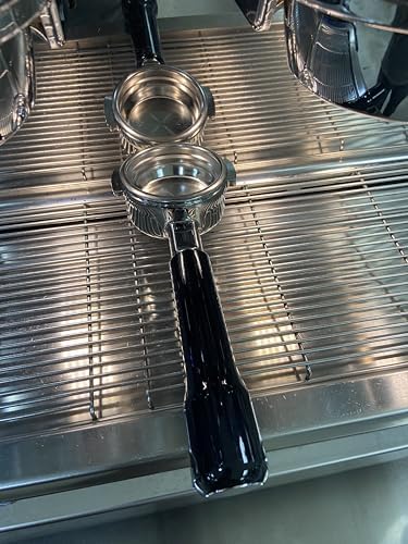 58mm Bottomless Portafilter Compatible with La Marzocco Espresso Machine Stainless Steel Espresso Portafilter with Double Shot Filter Basket Espresso Accessories-Handle Plastic - Image 4