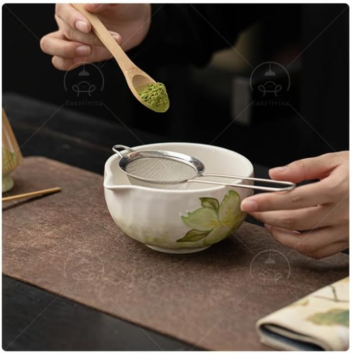 Premium Japanese Matcha Ceremony Set – Handmade Mino Ware Matcha Bowl & Bamboo Whisk Kit, Traditional Tea Set for Matcha Lovers, Made in Japan - Image 6