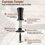 53mm Coffee Espresso Tamper Set, 22PCS Espresso Machine Accessories with Espresso Tamper, WDT Tool, Coffee Stirrer, Frothing Pitcher, Latte Art Pen, Tamper Mat, Coffee Stencils for Espresso Machine - Image 3