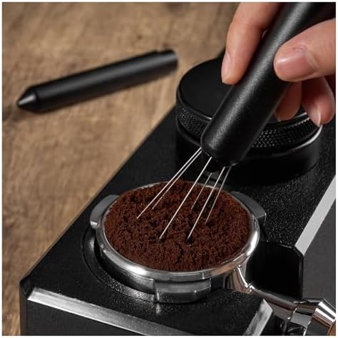 Retractable WDT Coffee Powder Stirring Needle Espresso Distribution Tool Tamper With Retractable Stainless Steel Needle - Image 3