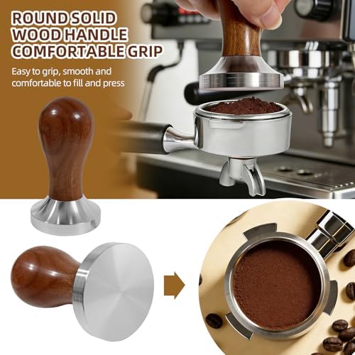 51mm Espresso Accessories Kit, Spring Loaded Calibrated Tamper, WDT Tool and Dosing Funnel Set, Coffee Machine Accessories - Image 6