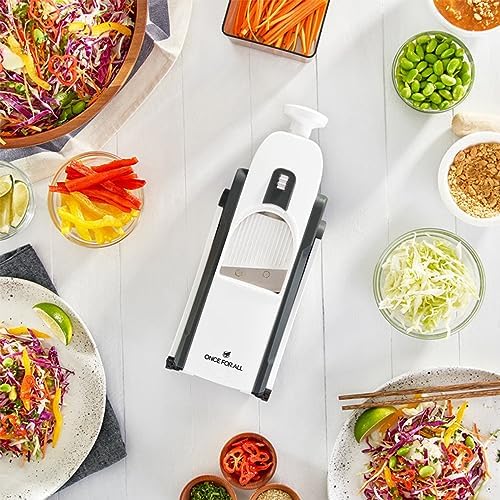 ONCE FOR ALL Upgrade Safe Mandoline Slicer Plus, Adjustable Vegetable Slicer DarkGray - Image 4