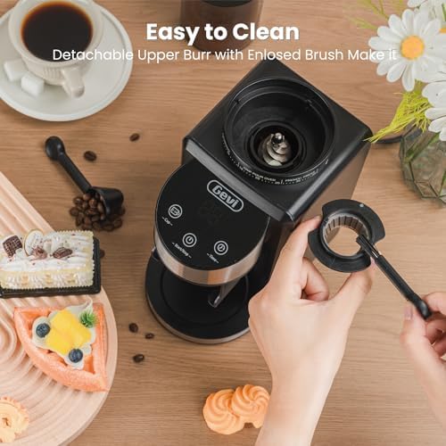 Gevi Burr Grinder, 35 Settings Espresso Drip French Press,Anti-Static Black - Image 2