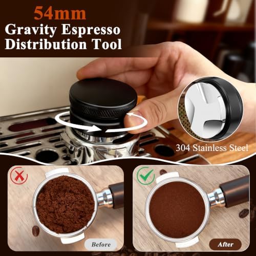 7PCS Espresso Accessories Kit for Breville 54mm Portafilter, Black - Image 5
