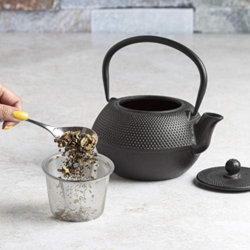Primula Black Hammered 40 Ounce Cast Iron Teapot - Image 2