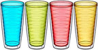 Amazing Abby - Alaska - 24-Ounce Insulated Tumblers (Set of 4), Double-Wall Drinking Glasses, Mixed-Color Reusable Cups, BPA-Free, Shatter-Proof, Dishwasher-Safe - Image 5