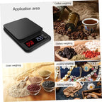 Electronic Coffee Scale with Timer 5kg Black LED Precision Sensors - Image 3