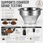 Step Down Espresso Portafilter Basket, Compatible with IKAPE, Variable Diameter Stainless Steel Basket for 54mm/58mm Bottomless Portafilter, 58mm 24g 38mm(58mm 24g 38mm) - Image 2
