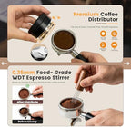28-Piece 51mm Espresso Accessories Kit with Wood Tamping Station - Image 2