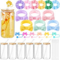 SiliFine 6 Set Pastel Bow Birthday Gifts, Spa Sleepover Slumber Party Favor by SiliFine
