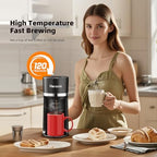 Small Single Serve Coffee Maker for K Cup and Grounds with One Button - Image 4