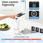 Instant Hot Water Dispenser, Child Safety Lock Memory Function Quick Heating Countertop Water Dispenser, 5-Temperature Settings Baby Bottle Water Dispenser for Home/Office, Baby Milk Tea Coffee - Image 6