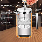 Secura Electric Coffee Grinder and Spice Grinder with 2 Removable Bowls And French Press Coffee Maker, 304 Grade Stainless Steel Insulated Coffee Press 50 Oz. - Image 3