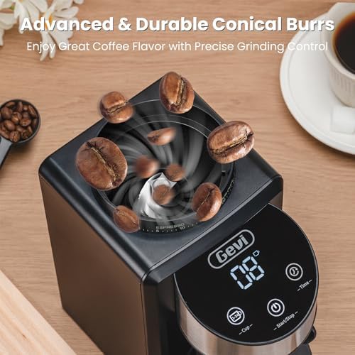 Gevi Burr Grinder, 35 Settings Espresso Drip French Press,Anti-Static Black - Image 6